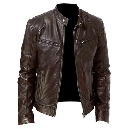 Garreth - Men's Leather Jacket - Casual - Made for Comfort - Ideal for Winter