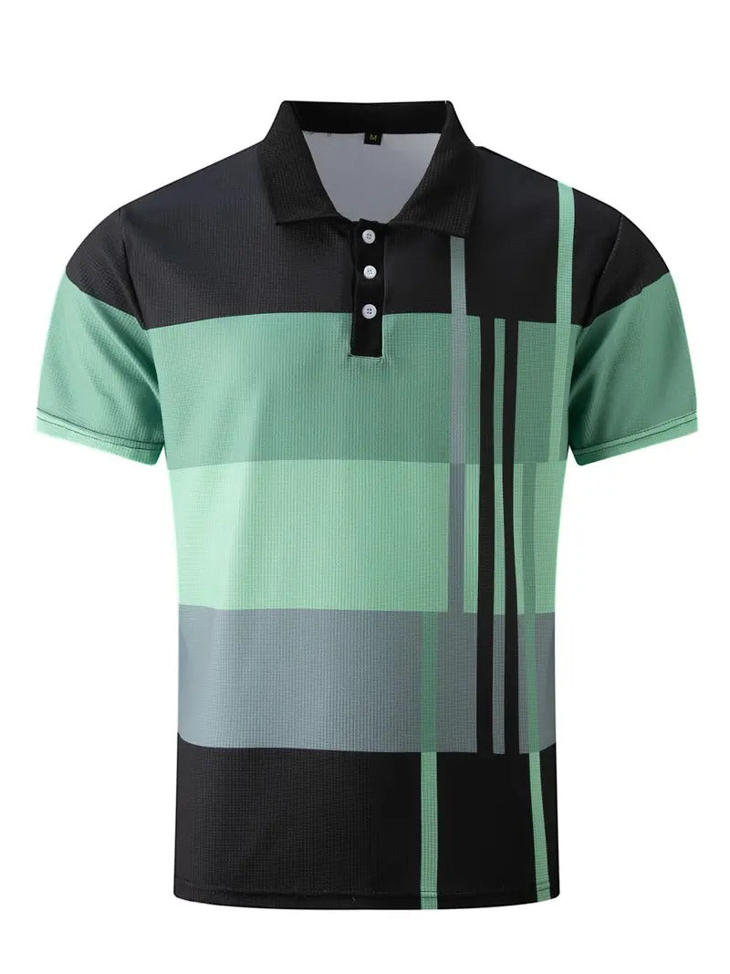 Men's Trendy Polo Shirt with Button Detail | Ideal for Spring/Summer