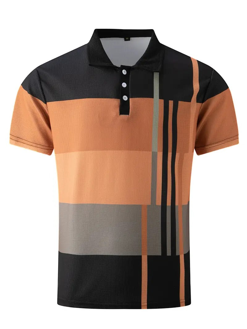 Men's Trendy Polo Shirt with Button Detail | Ideal for Spring/Summer