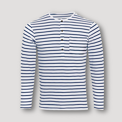 Benedict - Blue Striped Shirt - Casual - Lightweight - Everyday Wear