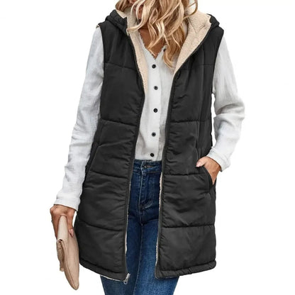 Mikayla - Hooded Vest - Chic - Premium Material - Ideal for Winter