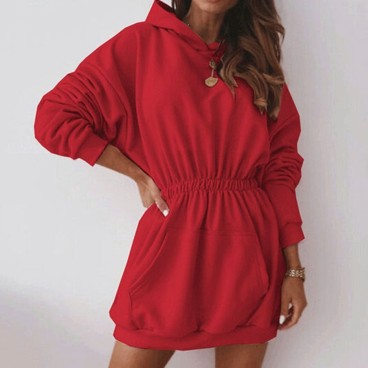 Women's Casual Hoodie Mini Dress