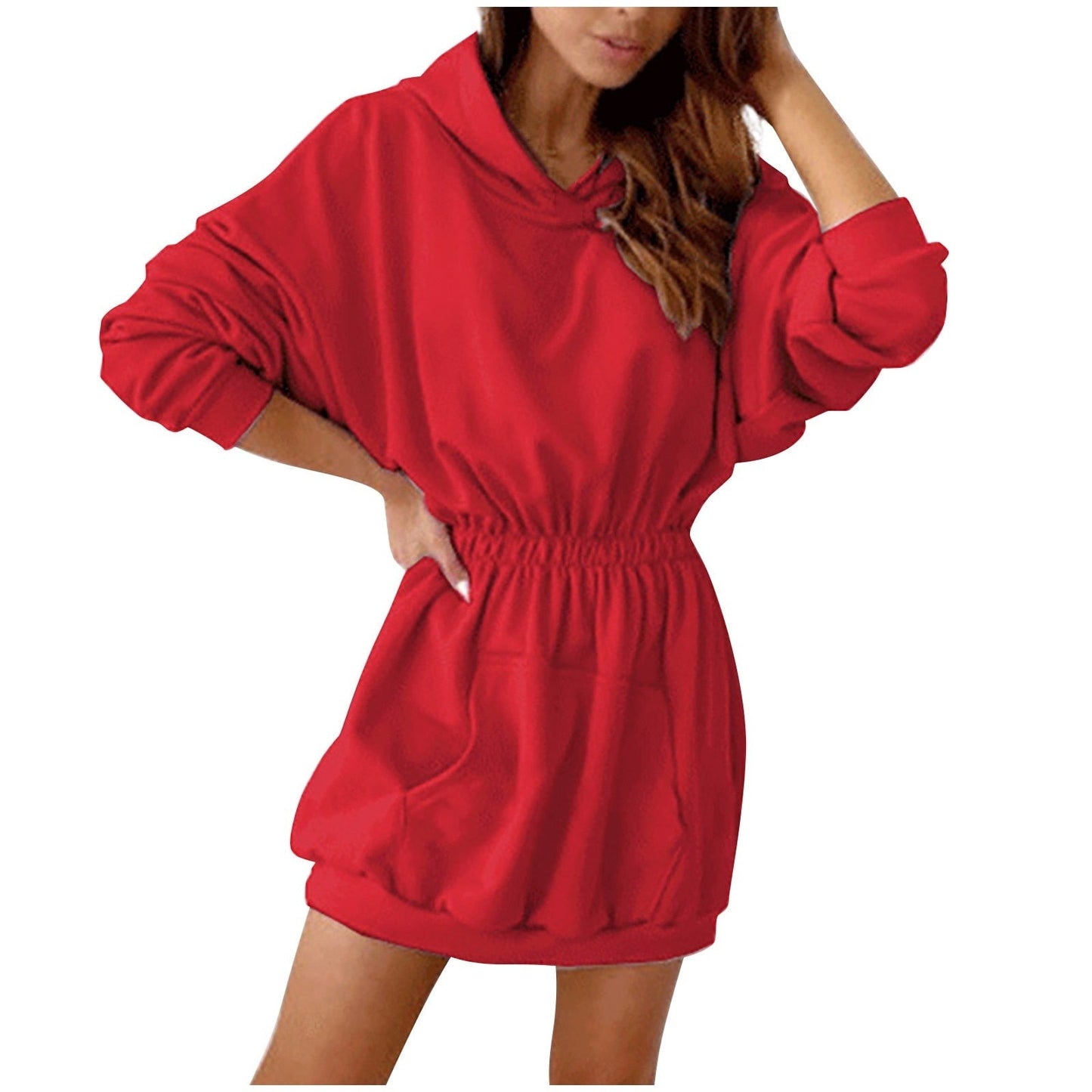 Women's Casual Hoodie Mini Dress