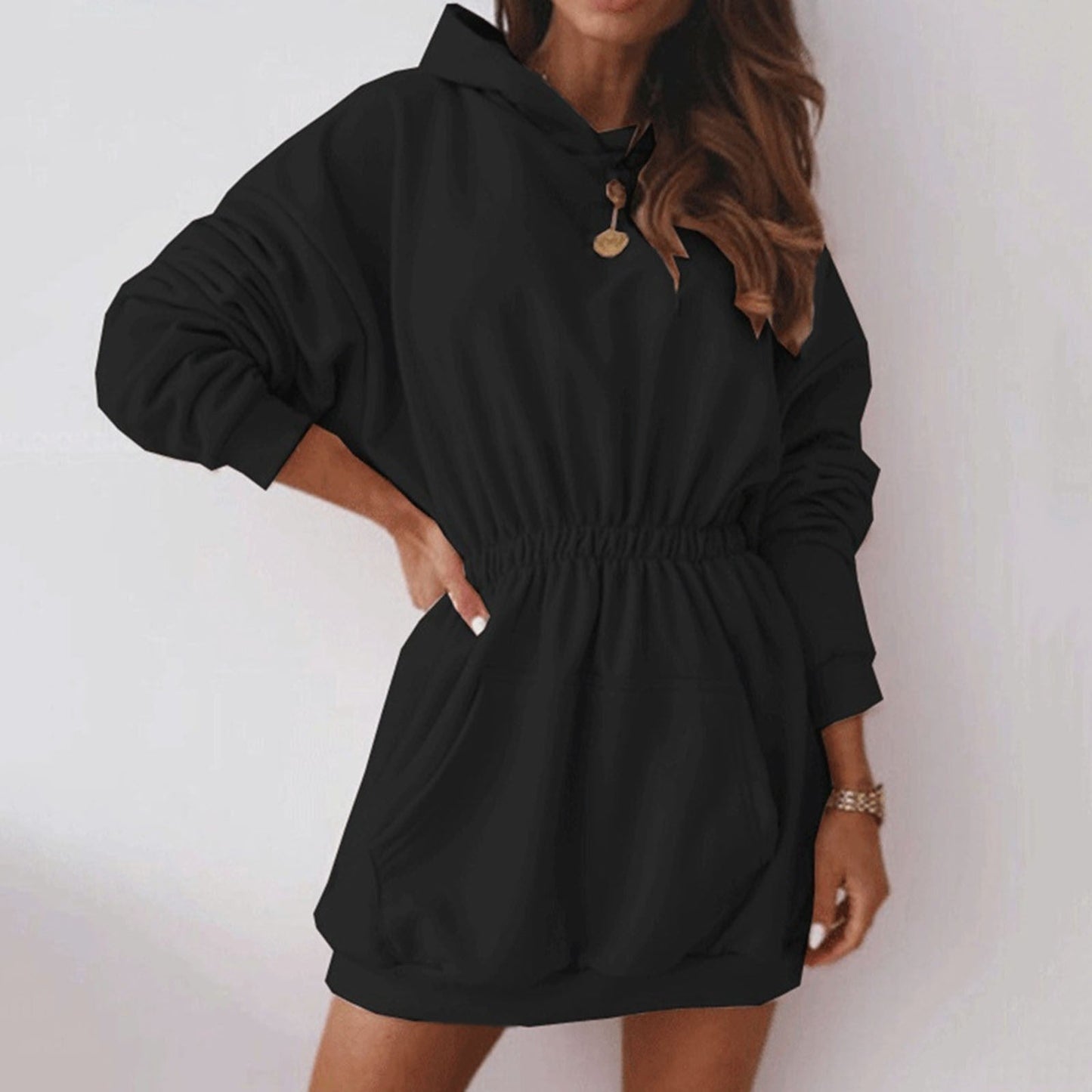 Women's Casual Hoodie Mini Dress