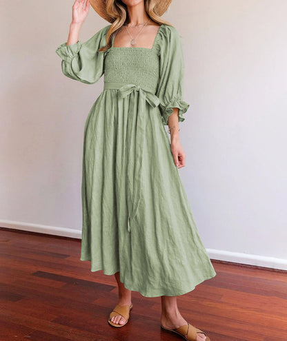 Women's Summer Midi Dress with Ruffles | Ideal for Summer