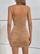 Women's Seductive Wrap Mini Dress with Spaghetti Straps | Ideal for Summer