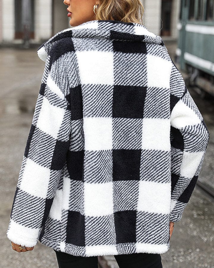 Lily - Plaid Coat - Chic - High quality Seasonal Collection - Ideal for Autumn