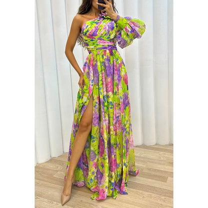 Women's Stylish Off-the-Shoulder Dress with Floral Print | Ideal for Summer