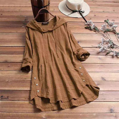 Women's Elegant Tunic Dress with Hood