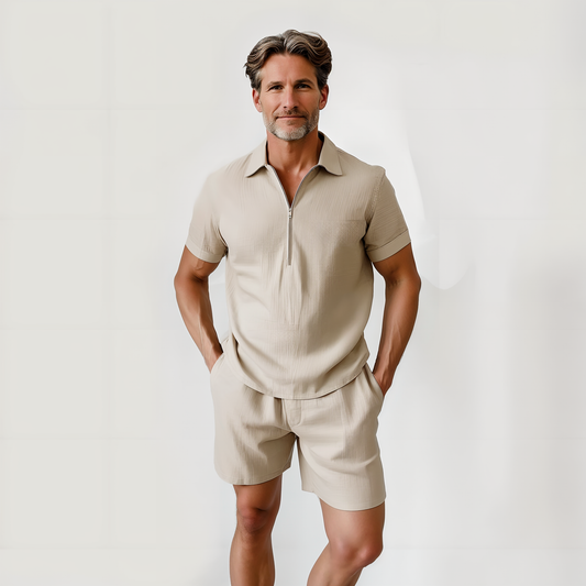 Brandon - Polo Shirt and Shorts Set - Casual - Made for Comfort - Everyday Wear