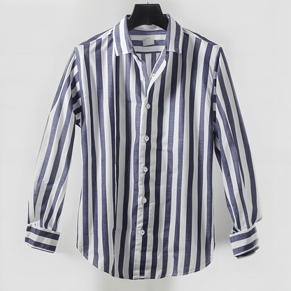 Colin - Striped Long Sleeve Shirt - Casual - Modern Style - Everyday Wear