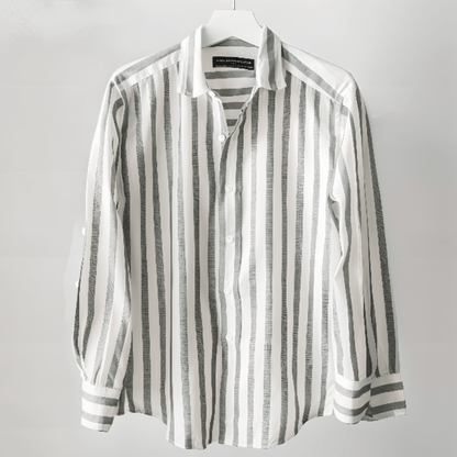 Colin - Striped Long Sleeve Shirt - Casual - Modern Style - Everyday Wear