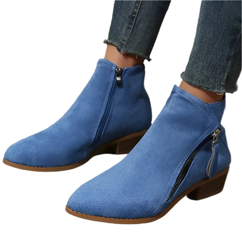 Women's Ankle Boots with Heel and Zipper | Ideal for Autumn/Winter