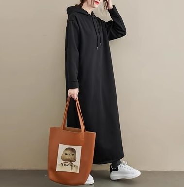 Women's Fashionable Long Hooded Dress