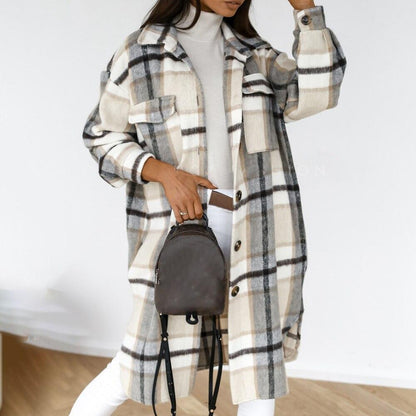 Kelsy - Flannel Jacket - Chic - Seasonal Collection - Ideal for Winter