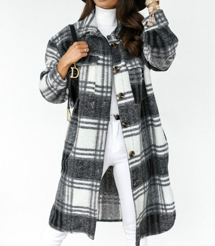 Kelsy - Flannel Jacket - Chic - Seasonal Collection - Ideal for Winter